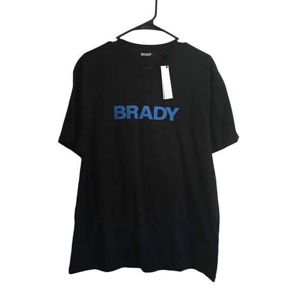 Tom Brady Brand T-Shirt Men's Size Large Ink Black Short Sleeve Reflective - Picture 1 of 7